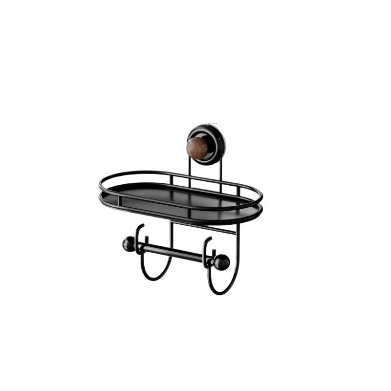 

Suction cup roll paper rack toilet bathroom wall hanging non-punching multi-functional integrated storage tissue rack