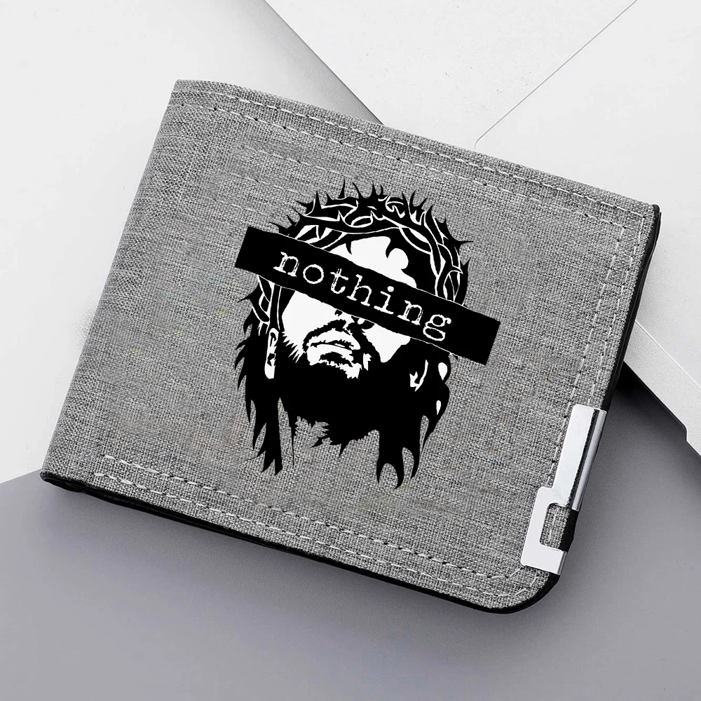 محفظة رجالية كاجوال عصرية كرتونية هيب هوب وحامل بطاقات الائتمان وحقيبة تخزين محمولة مع سحاب - هدية لصديقك