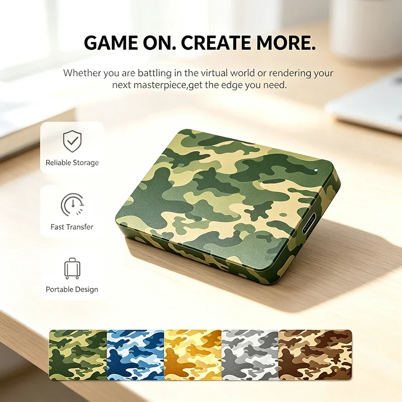 TOSHARA A3 Multicolor Mobile Portable Hard Drive, 1TB/2TB/500GB, USB 3.0, Mechanical HDD, External, Desktop, Laptop.