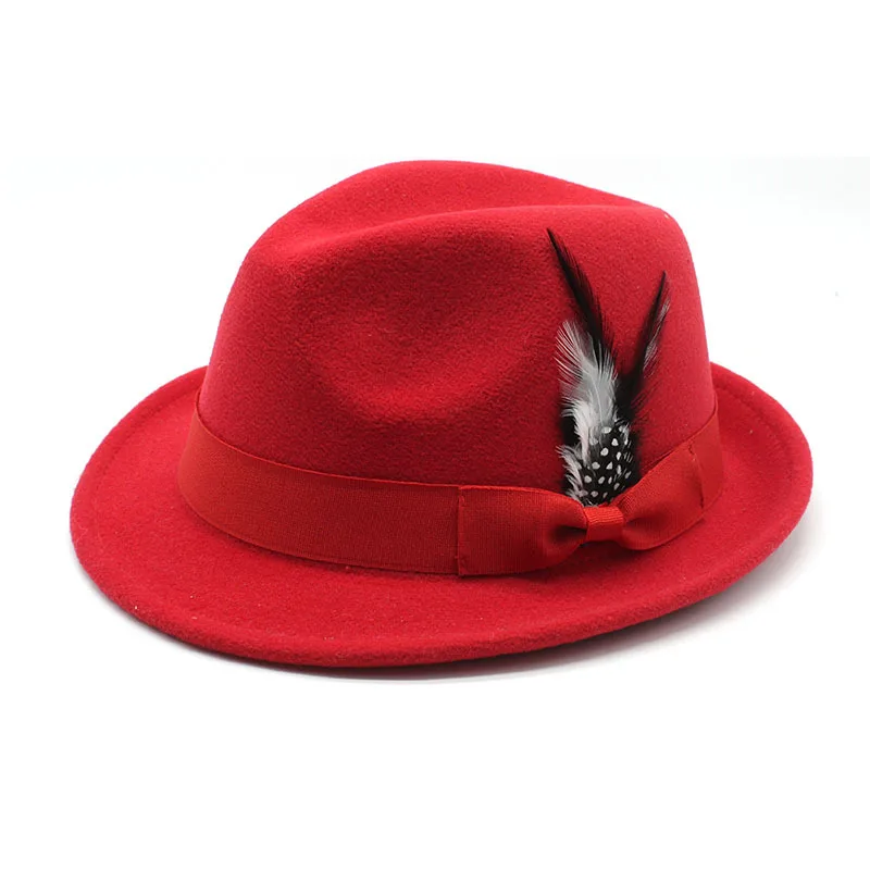 

Шляпы Fedora с широкими полями для женщин и мужчин, джазовые кепки с перьями, танцевальная вечеринка, элегантная шляпа в африканском стиле, черные солнечные кепки