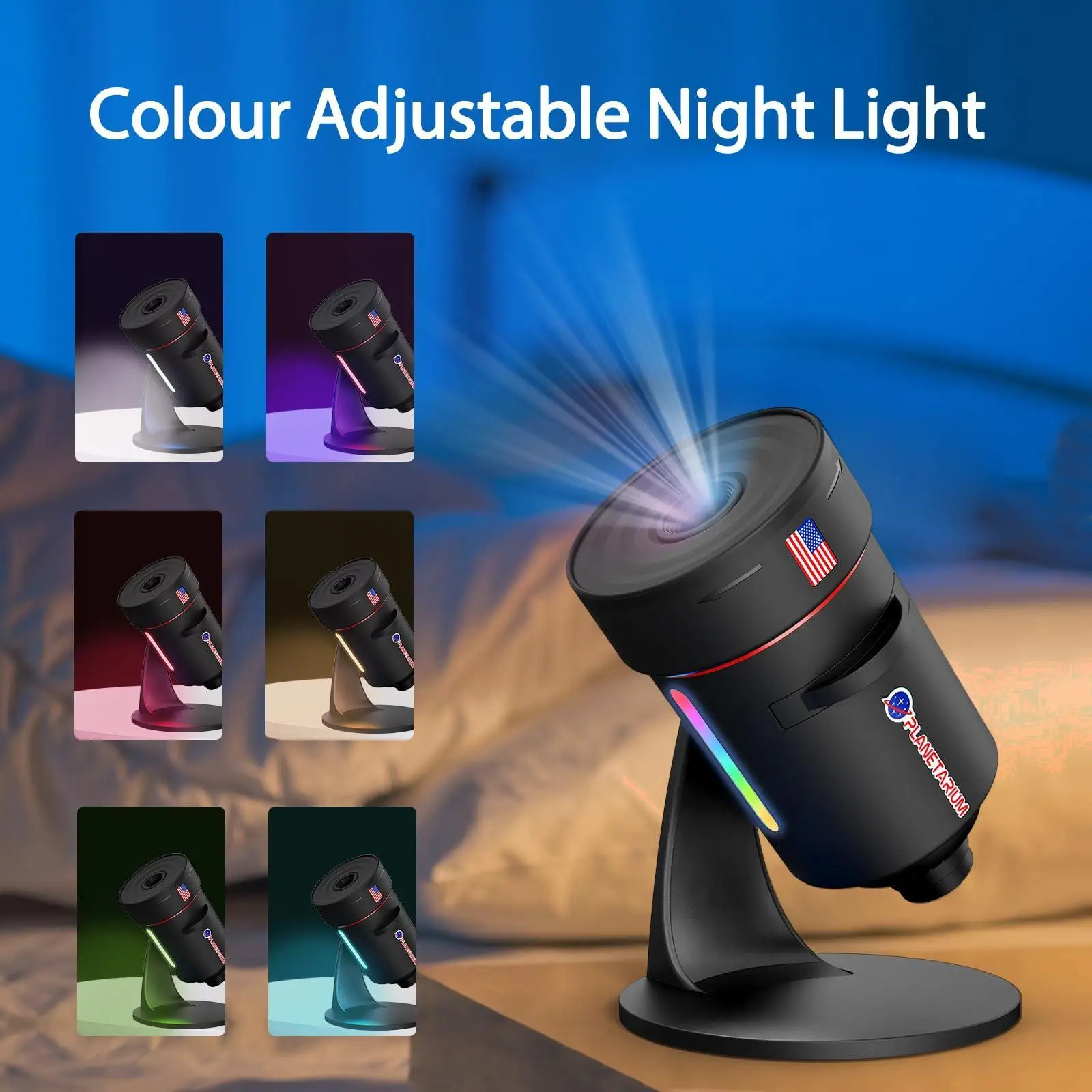 

Night Light Galaxy Projector Starry Sky Projector 360° Rotate Planetarium Lamp For Kids Bedroom Valentines Day Gift Wedding Deco
