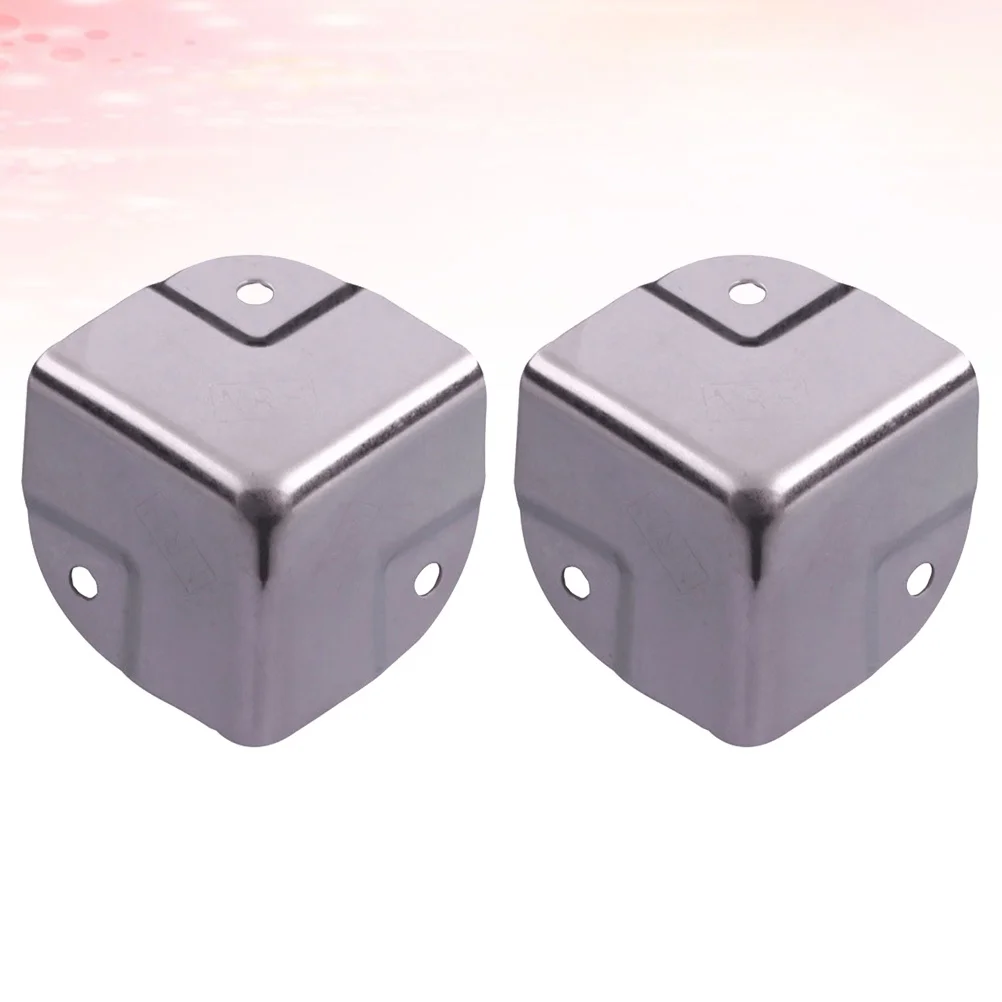4pcs Stainless Steel Corner Protector Angel Shape Retro Design For Jewelry Case Desk Box Wrap Edge Guard Table Corner Aluminum