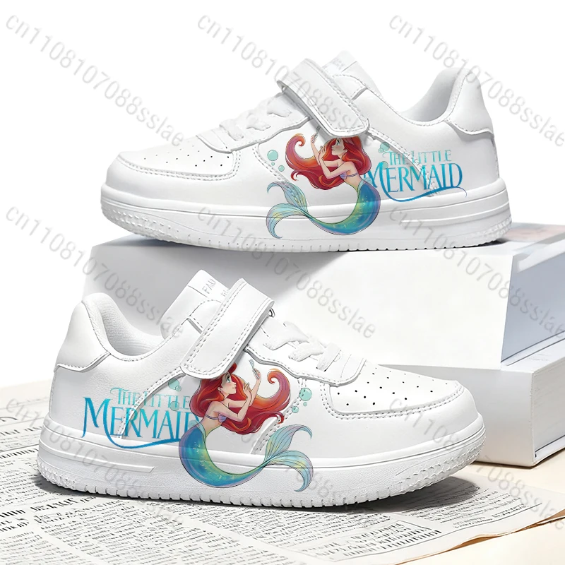 

Ariel Princess Cartoon Pattern Print Comfortable Breathable Student Teenager Girls Kids Soft Sole Casual Shoes Gift