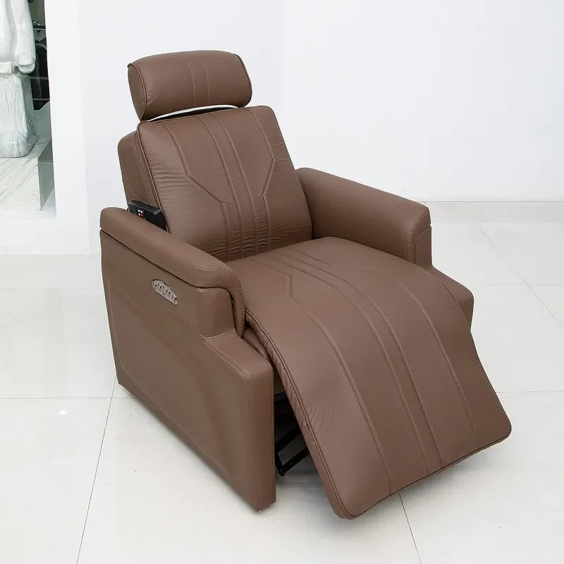 N80 Professional Electric Reclining Hair Salon Chair with Massage for Washing Dyeing and Beauty Spa Use