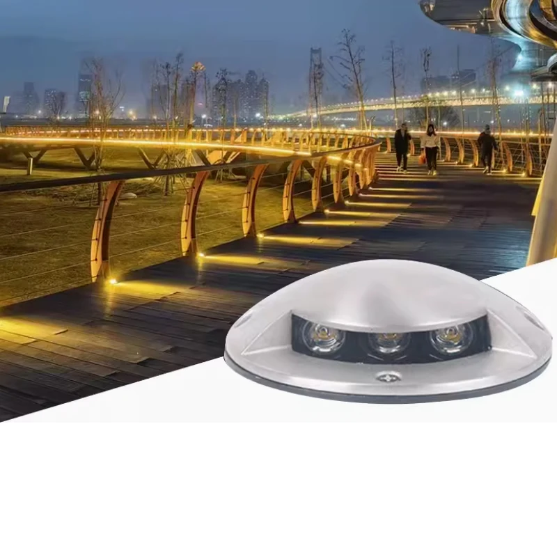 

Waterproof IP67 All Stainless Steel RGB LED underground Light 6W9W Outdoor Ground Garden Path Floor Buried Yard Spot Landscape