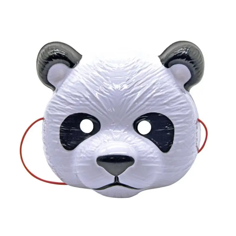 

39BD Festival Panda Full Face Mask For Halloween Christmas Parties Costume Accessory Kids Adults Safe Comfortable PVC Plastic
