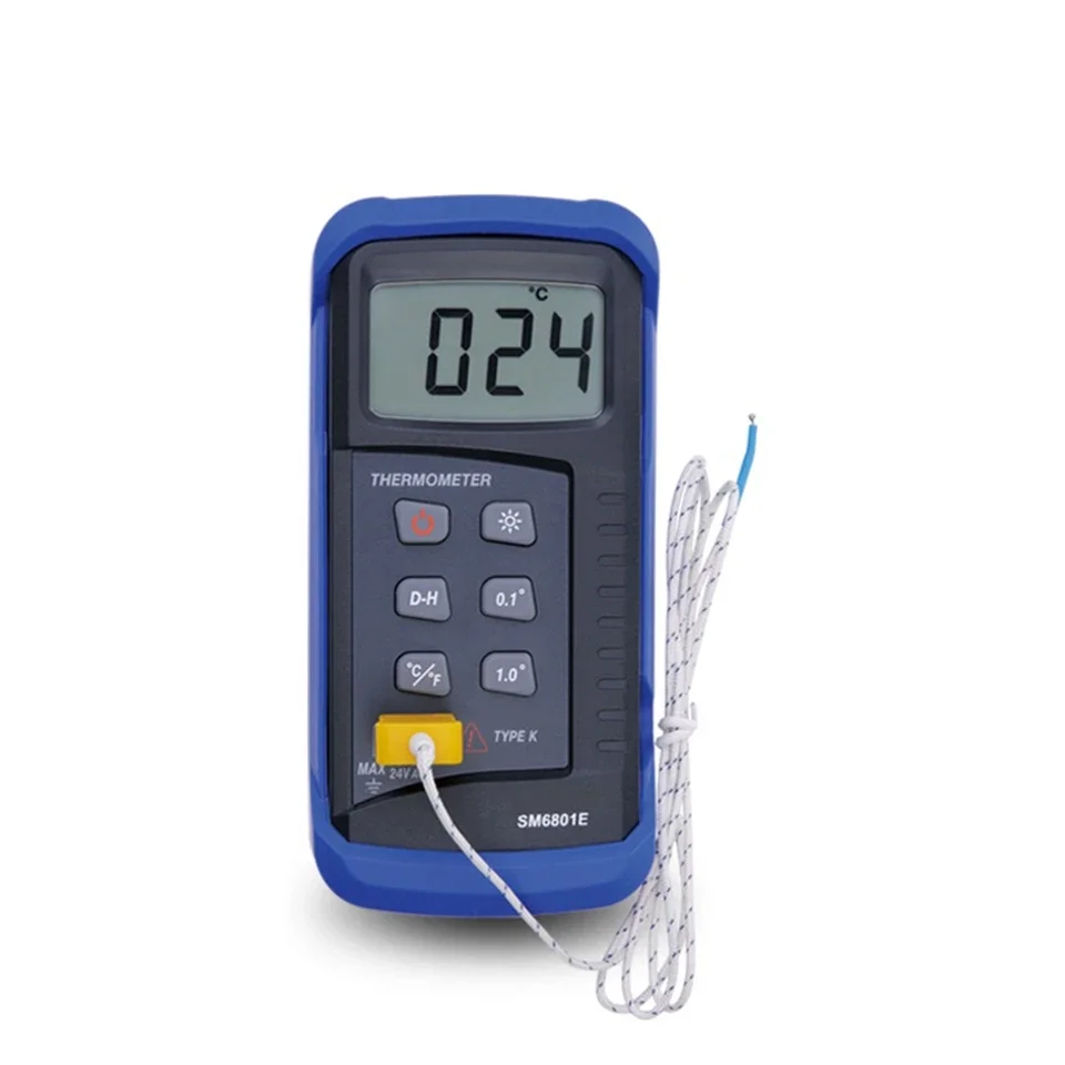 High Resolution 0.1℃ LCD Digital Thermometer -50℃~1300℃ Fast Contact High Temp ABS Meter K-Type Thermocouple Tester OEM