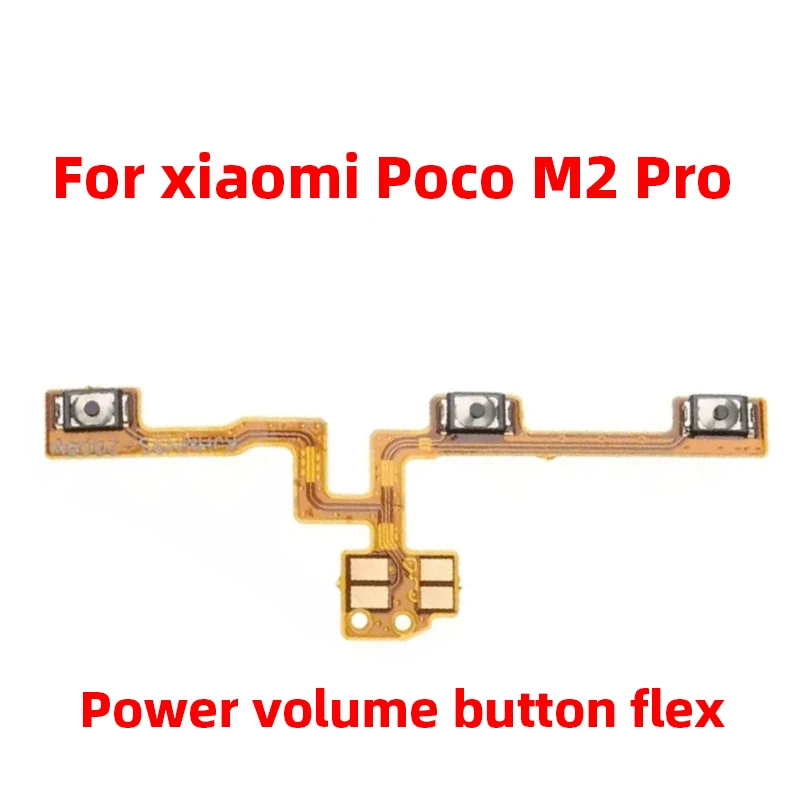 For Xiaomi Poco M2 Pro Power ON OFF Volume Camera Key Button Switch Flex Cable Replacement