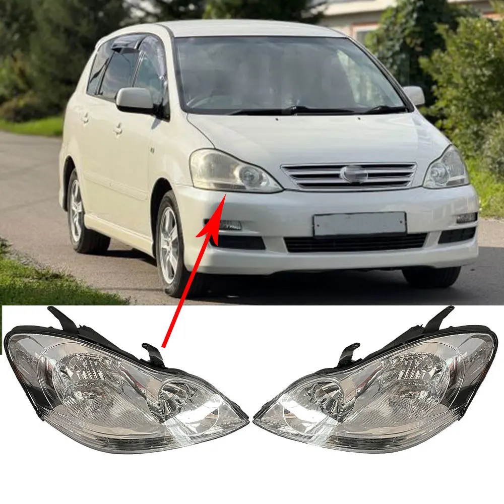 

Pair Car Front Headlights For Toyota Ipsum ACM26 ACM21 2006 to 2009 Headlamp 81110-44230 81150-44230