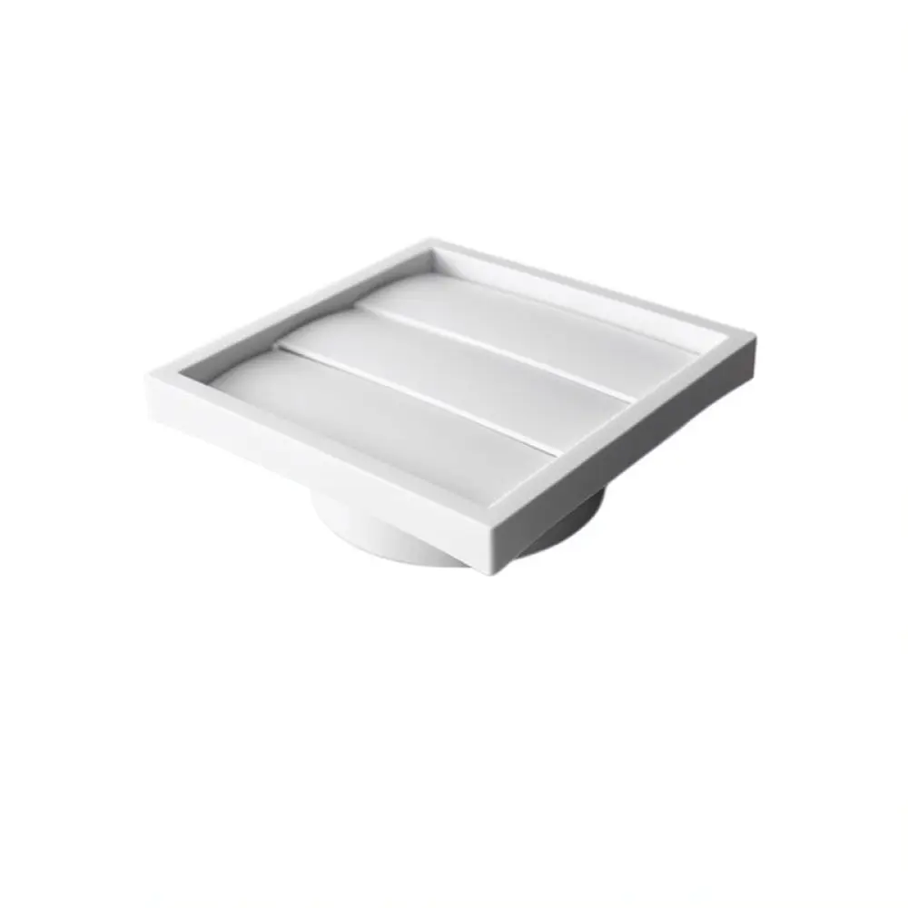 Gravity Shutter Exhaust Air Vent Hood Wall Mounted Duct Grille Rain Protection Cap For Ventilation Fan Pipe Fitting
