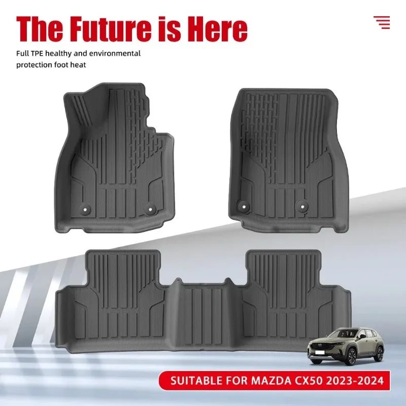 Heavy Duty Seat Back Protector For Mazda CX-50 2023-2024 Custom Fit Kick Pad Mat to Keep Rear Seats Clean & Safe