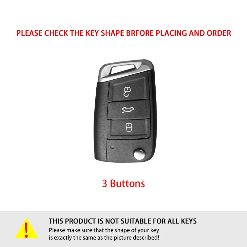 Car Key Cover Fob Case Shell For Volkswagen VW Polo Golf 7 MK7 Tiguan passat For Skoda Octavia Kodiaq Karoq For Seat Ateca Leon