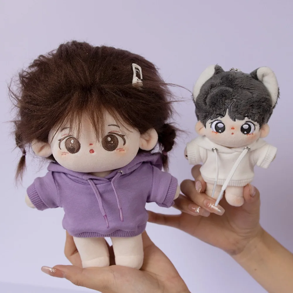 Cute Fashion Mini Handmade Clothes Hoodies For 10/15cm/20cm Cotton Doll Sweatshirt Outfits For 1/12 BJD Dolls Top 1/11 1/12 OB11