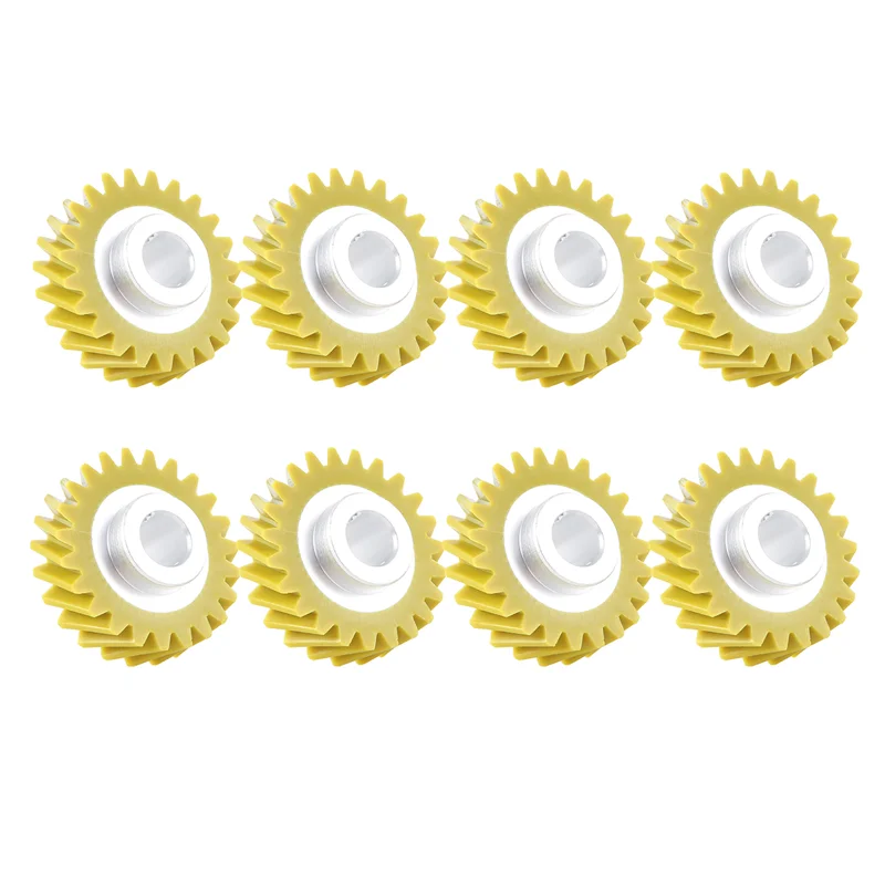 B01C-8Pcs W10112253 Pieza de repuesto de engranaje helicoidal para mezclador, se adapta perfectamente a los mezcladores Kitchenaid, reemplaza a 4162897 4169830 AP4295669