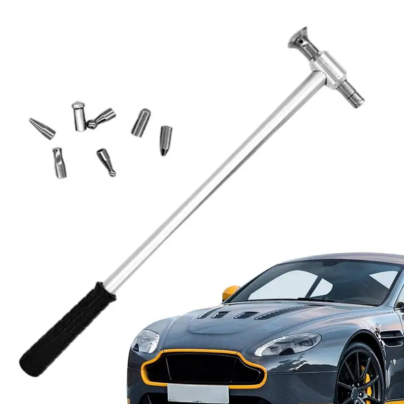 

Car Dent Repair Hammer Titanium Alloy Tapper Bulge Percussion Hammer Carbon Fiber Long Handle Automotive Accessories for cars