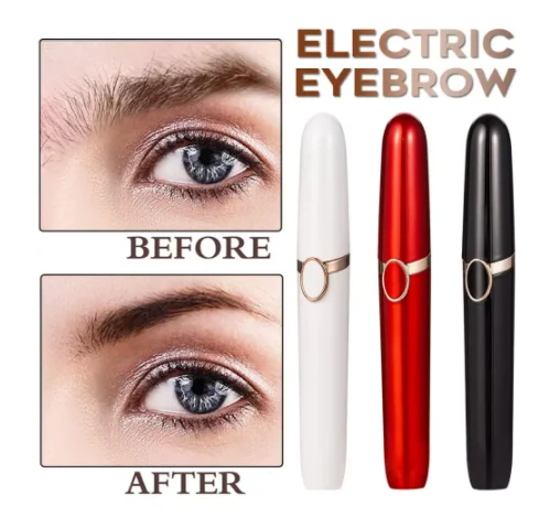 Electric Eyebrow Trimmer Mini Painless Eye Brow Epilator Lipstick Brows Hair Remover OPP Package Without Battery