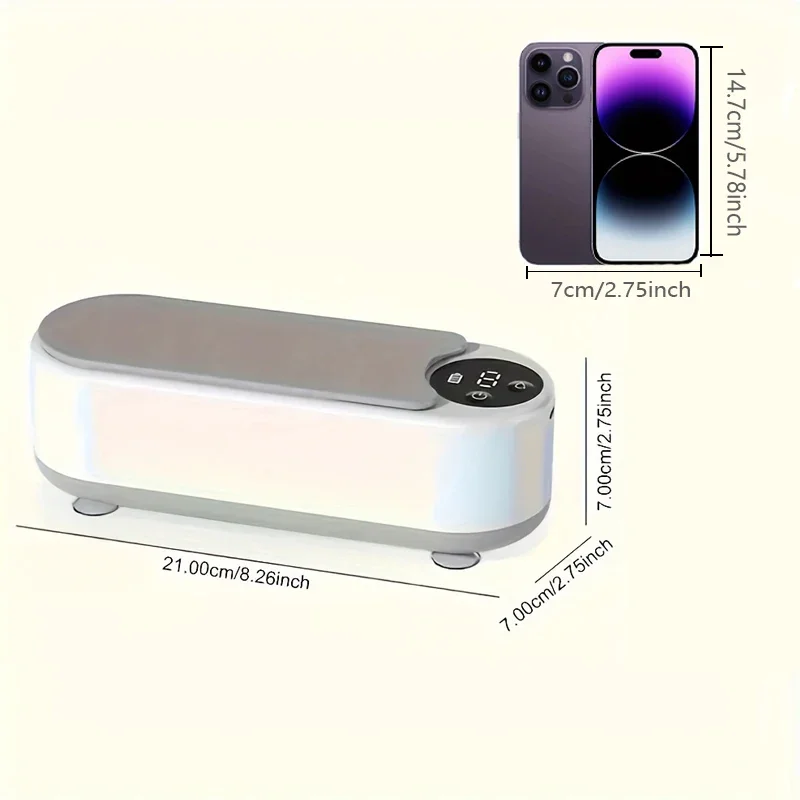 1pc-"Ultrasonic Eyeglasses Cleaner - Rechargeable USB Device for Jewelry, Glasses, Watches & More"