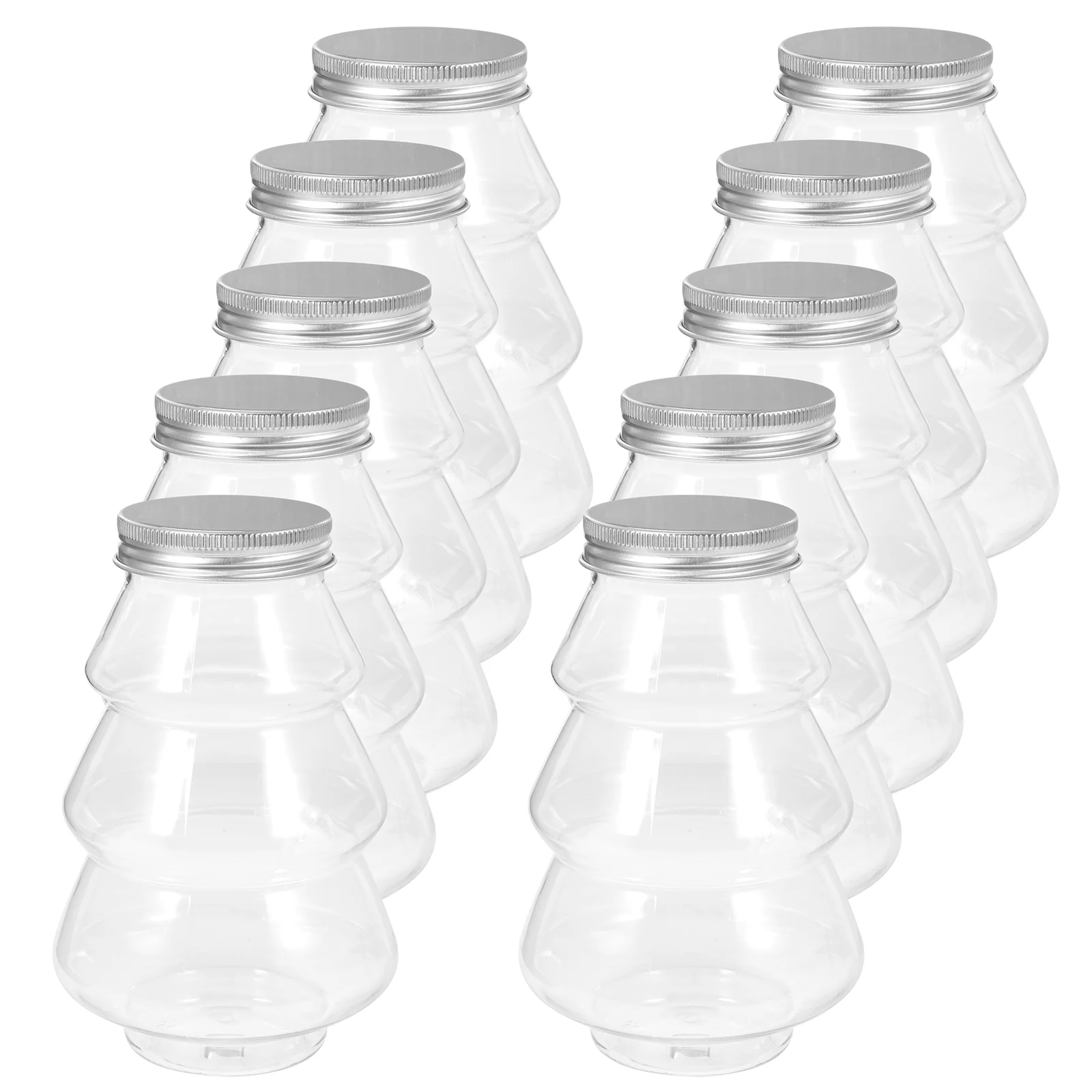 

10 Pcs Sealed Bottle Juice Bottles for Juicing Cold Sealing Milk Container Clear Beverage Tea