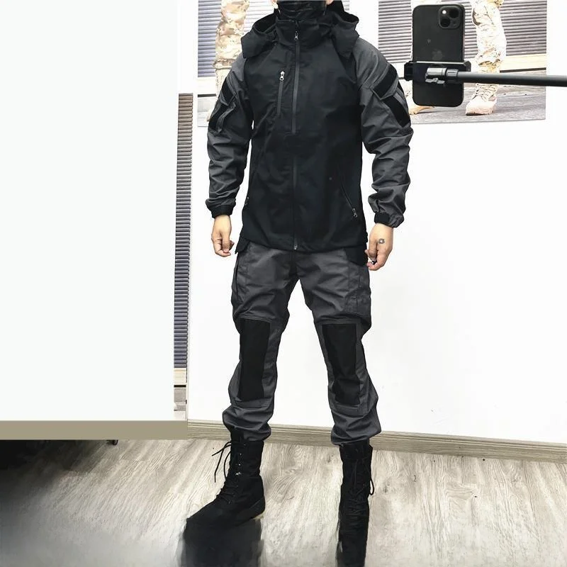 ensemble-tactique-de-plein-air-pour-hommes-pantalon-cargo-impermeable-et-coupe-vent-vetements-de-travail-de-securite-utilitaire-pour-le-printemps-et-l'automne