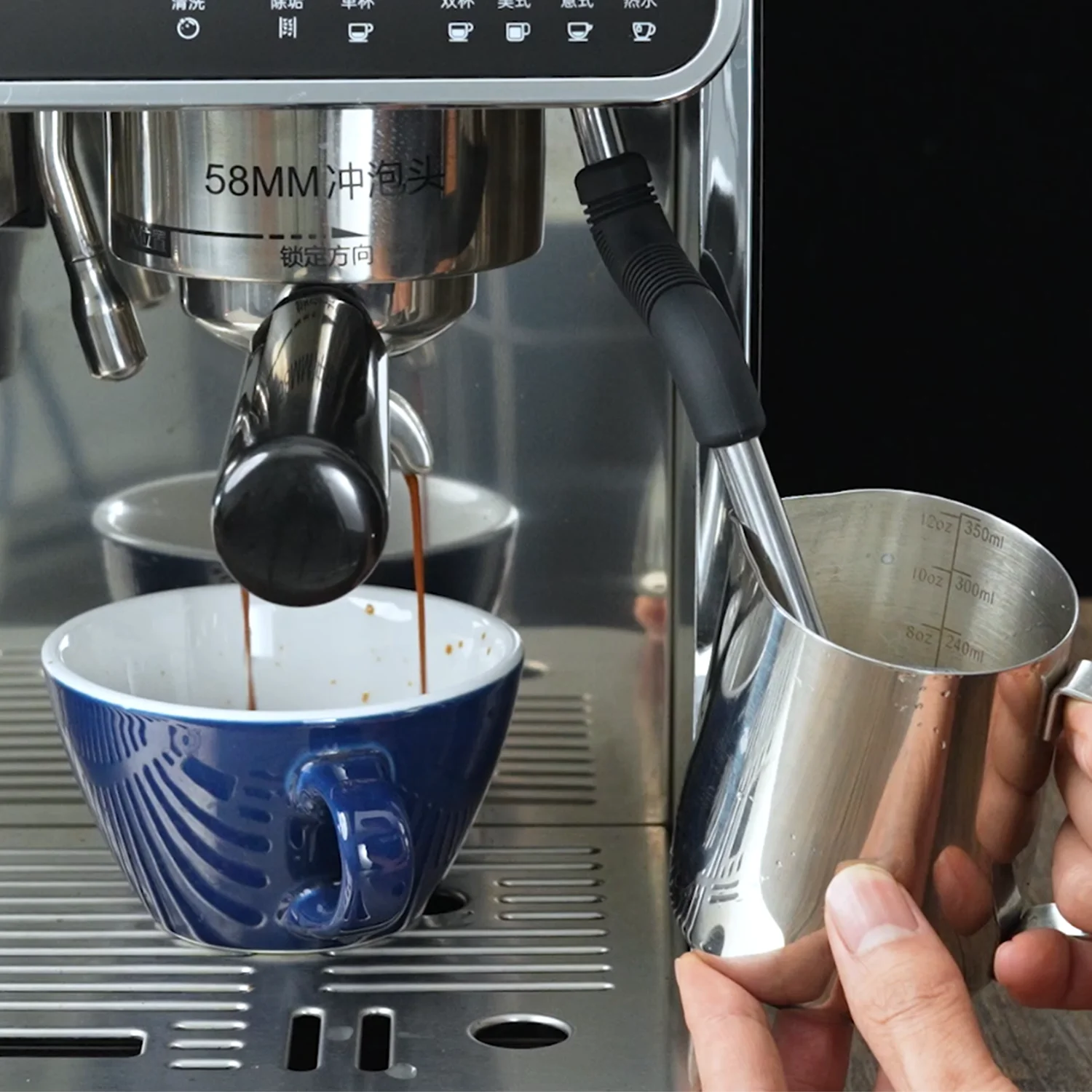 ماكينة إسبريسو منزلية من الفولاذ المقاوم للصدأ بسعر الجملة ماكينة صنع قهوة اسبريسو إيطالية احترافية 220 فولت