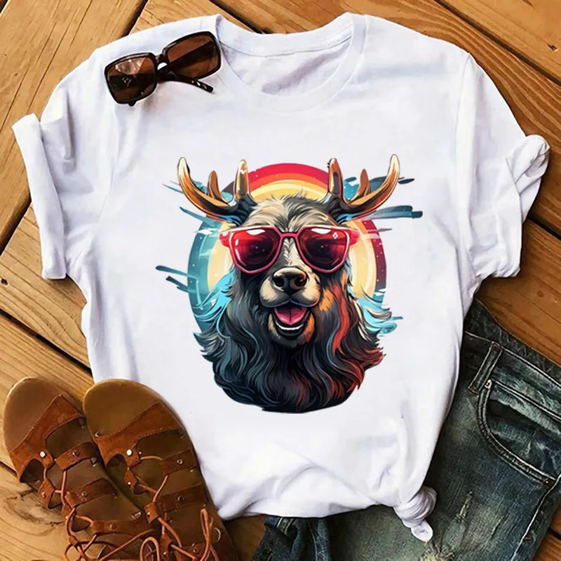 Color Handsome animals Tiger Bear Custom DTF Sticker Heat Transfer Clothing Sticker Ironing on DIY T-Shirt Washable Vinyl Patch
