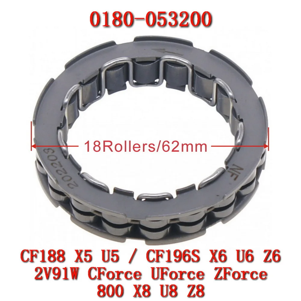 Motorcycle One Way Bearing Starter Overrunning Clutch 0180-053200 For CF Moto CF500 X5 188 600 800 ATV UTV SSV Accessories
