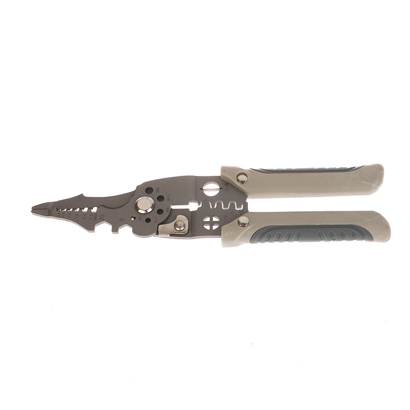 1PC 21 In 1 Multifunctional Repair Scissors Wire Stripper Wire Puller Cutter Wire Stripping Crimping Pliers Hand Tool