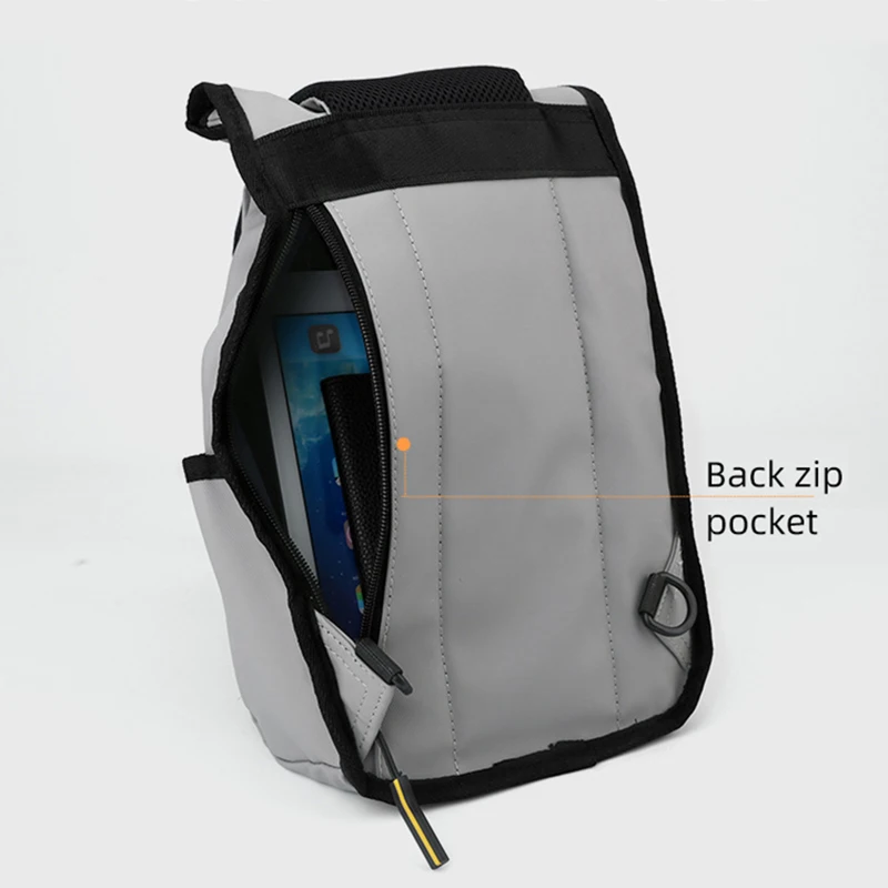 Men Chest Bag Large Capacity Shoulder Bags Portable Lightweight Cross Packs Multi-pocket Crossbody Pack with Detachable Shoulder