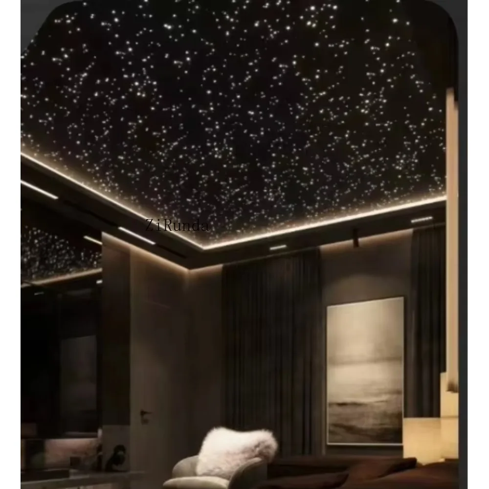 Luz de teto da estrela da fibra ótica do diodo emissor de luz, corpo plástico decorativo da luz do hotel do cinema do quarto