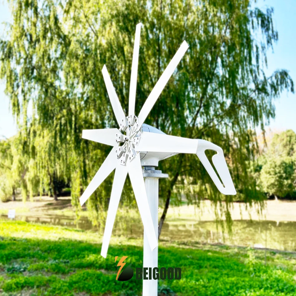 

Factory Cheap 3KW Wind Energy Generator for Home 3000W 12V 24V 48V Free Power Turbine Horizontal Windmill With MPPT Controller