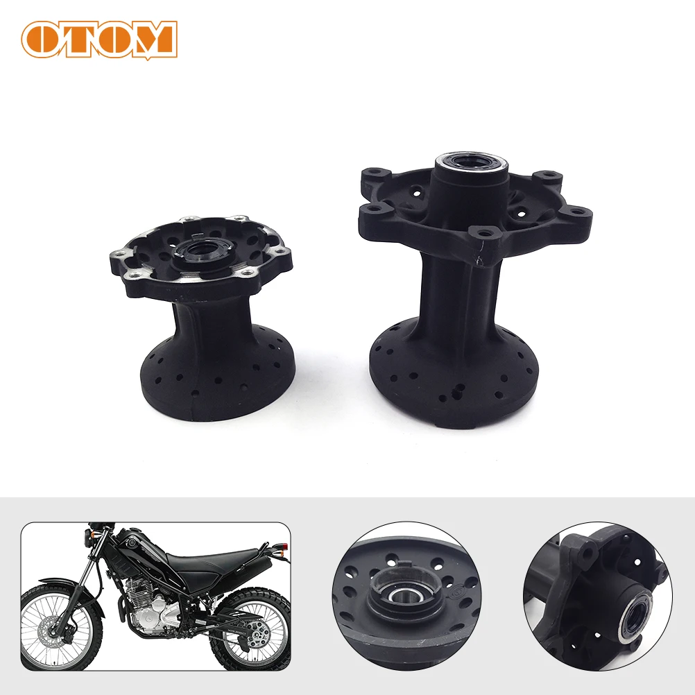 OTOM Motorcycle Front Rear Rims Wheel Hub With Bearing Spacer Assembly For YAMAHA TRICKER XG250 XG 250 Pit Dirt Bike Motocross