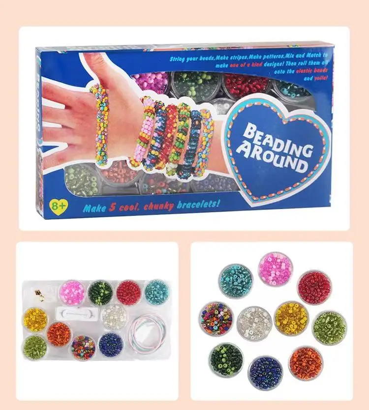 Zestaw do samodzielnego tworzenia bransoletek dla dziewczynek, zestaw do tworzenia biżuterii, zestaw artystyczny dla dzieci, zestaw do rękodzieła przyjaźni dla dziewczynek w wieku 5-12 lat, zabawki dla dziewczynek, prezent.