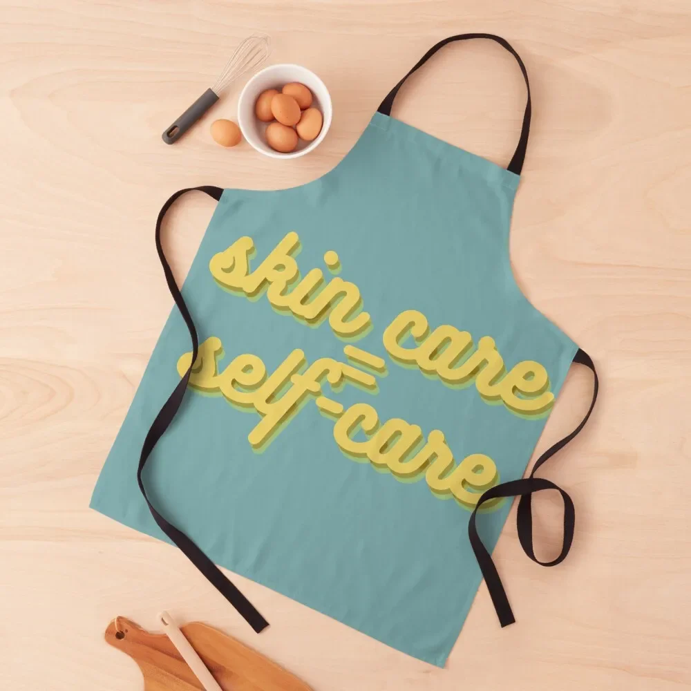 

Skin Care = Self-Care Apron kitchen clothes for men Children'S For Cooking Apron