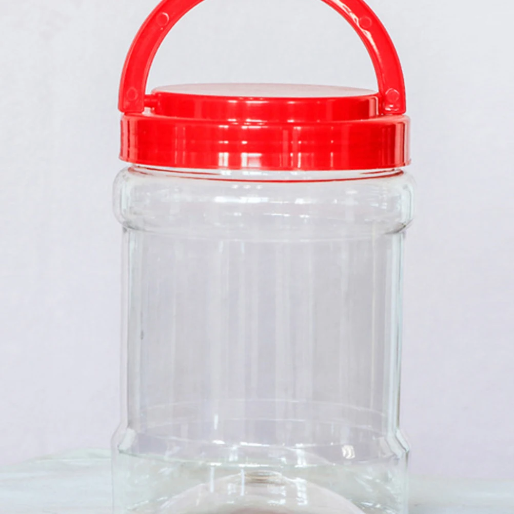 

3Pcs Airtight Jar Snack Storage Holder FoodGrade Plastic Jar GrainsTank SnackHolder KitchenHome DryFood Storage