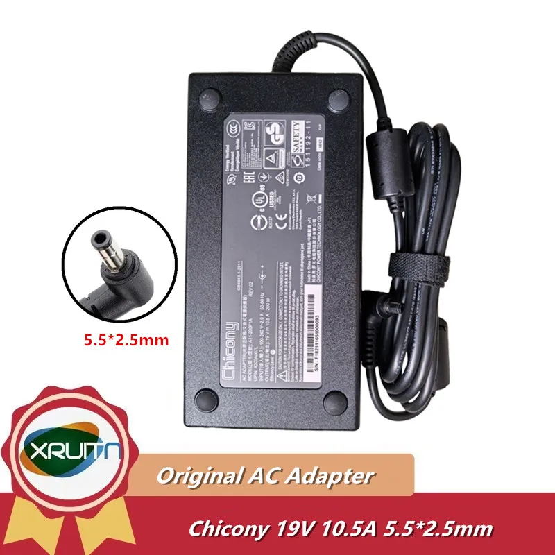 

Original Chicony A11-200P1A 19V 10.5A 200W AC Adapter Charger For MSI CLEVO P650RG P670RG GIGABYTE 15X V6 A17-200P1A Supply