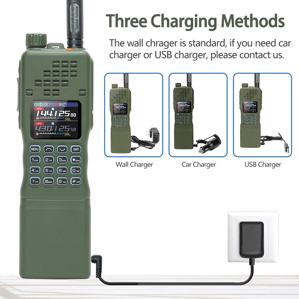 BAOFENG AR-152 PRO 10W GPS Long Range Walkie Talkie 50KM Bluetooth Programming Multi Band 12000mAh Tactial Amateur Survival Gear view 6