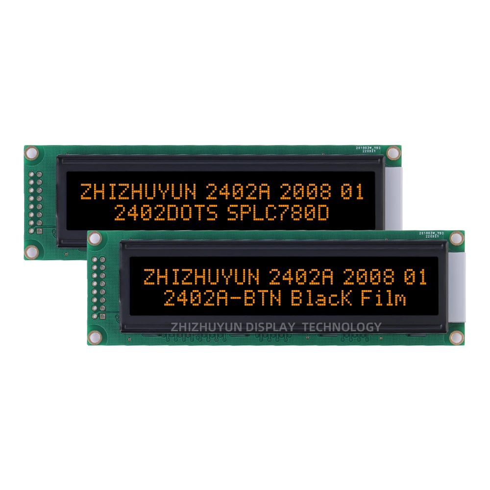 Imagem -03 - High Brightness Lcd Filme Preto Btn Texto Verde 24x2 Dot Matrix Screen Module Qualidade de Exportação 2402a