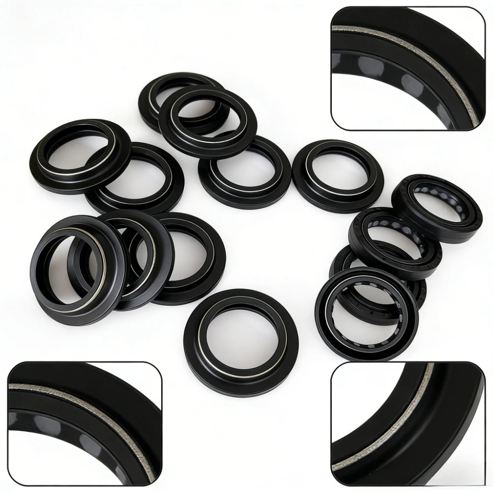 

41*54 Front Shock Fork Damper Shaft Oil Seal Retainers Dust Cover for Kawasaki KLE650 KLE VERSYS 650 2007-2021 17 2018 2019 2020