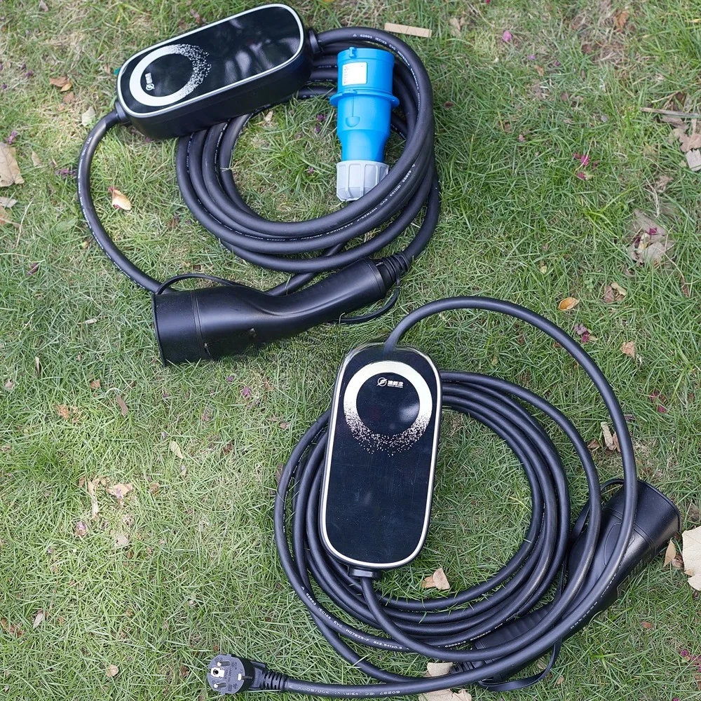 32A 7kW Portable Type2 EV Charger 7m Cable | Adjustable Current  APP Control Electric Car Charging Station | Fast EVSE