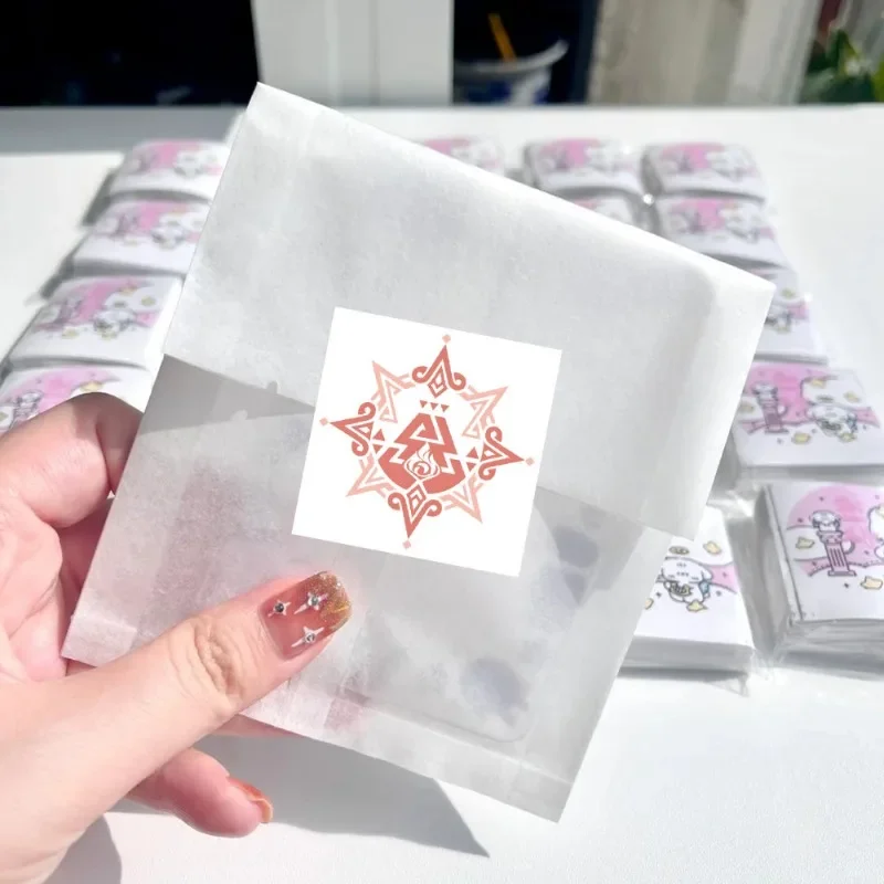 Genshin Impact Region Icon 500/Roll Waterproof Embossed Handbook Sticker Acrylic DIY Keychain Stickers for Decal Scrapbook Toys