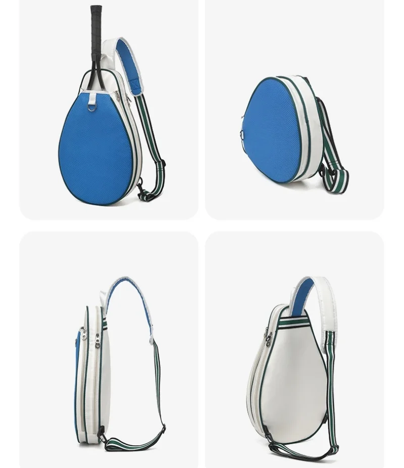 Portable Tennis Bag Badminton Racket Bag Large Capacity Sports Single Shoulder Tenis Racquet Sport Backpack Widen Shoulder Strap view 5