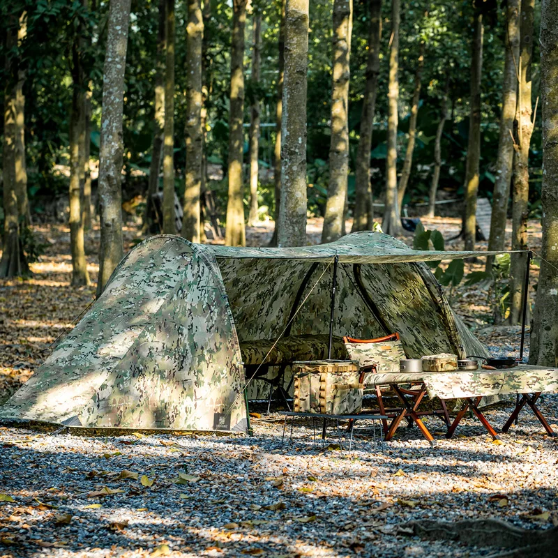 

OneTigris 2 Person Tents for Camping Tunnel Tent Waterproof Bicycle Tent with Footprint for Bikepacking Motorcycle Travel Hiking