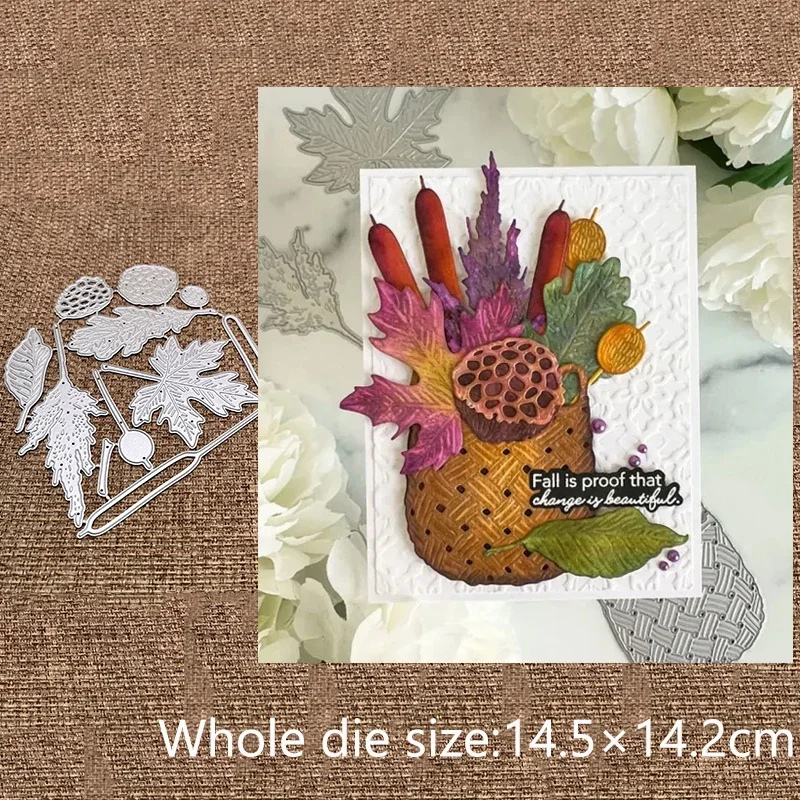 

Металлические трафареты XLDesign для вырезания, декоративные вырубные формы «Осенняя листва», для скрапбукинга, альбомов, открыток, тиснения