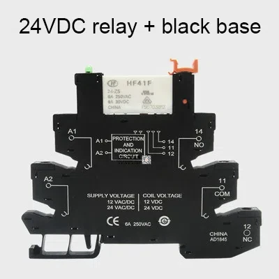 

Ультратонкий релейный модуль HF41F-024-ZS 41F-1Z-C2-1 24 В PLC-RSC