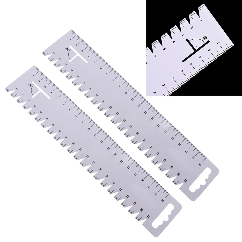 2pcs Sewing Patchwork Ruler Gauge Ultrathin Soft Sewing Tool Quilting Handmade 21cm Sewing Tools Accessories