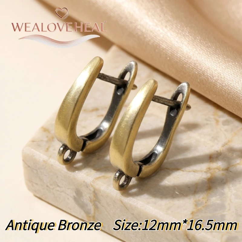 schmuckherstellung zubehör,Vintage Antik-Bronze Ohrhaken, Antik-Kupfer-Messing Ohrringhaken für Handgemachte DIY Schmuckherstellung – Detail 19