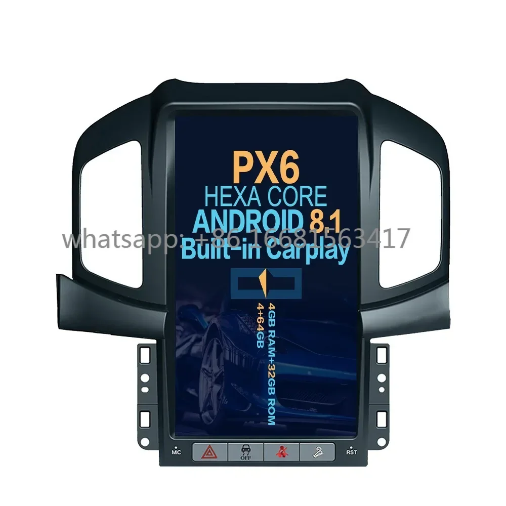 

Android 9.0 Car Multimedia Radio Player GPS Navigation Tesla Style For Chevrolet Captiva 2013-2017