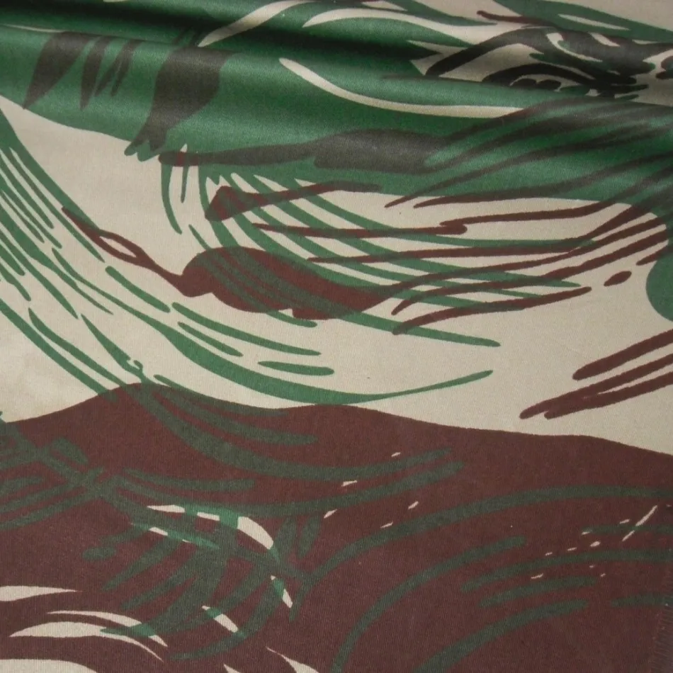 1.5 Meter Width Rhodesian Camouflage Fabric Cotton Twill Cloth Military Fans Tactical Garment DIY Material