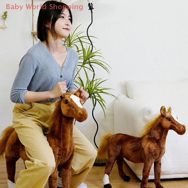 30/40 سنتيمتر محاكاة الحصان ألعاب من القطيفة لطيف محشوة الحيوان زيبرا دمية لينة واقعية الحصان لعبة التصوير الدعائم هدايا أعياد ميلاد للأطفال
