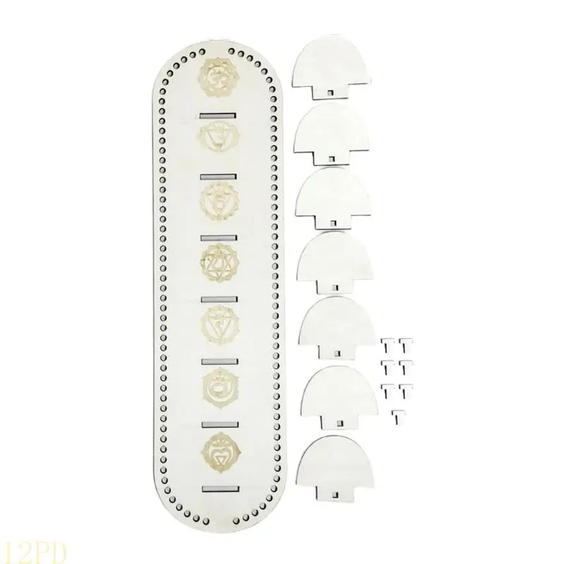 12PD Crystal Display Shelf for Wall,Wooden Stone Rock Storage Holders Organizers